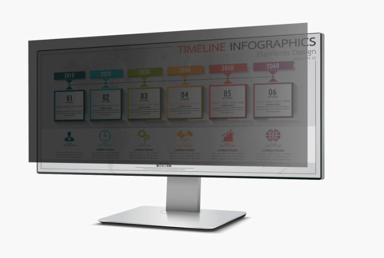 Rocstor PrivacyView Frameless display privacy filter 34" - PV0030-B1