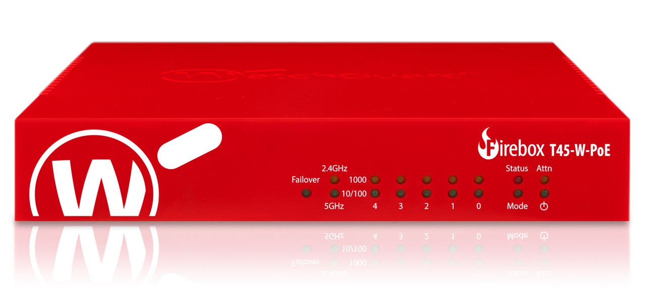 WatchGuard Firebox T45-W-PoE hardware firewall 3.94 Gbit/s - WGT48413-US