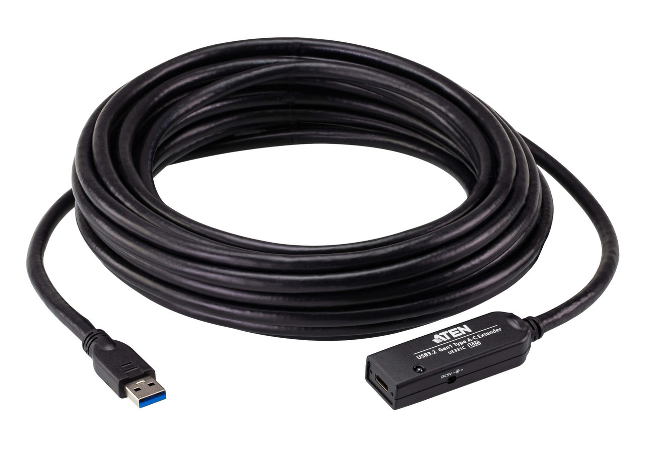 ATEN UE331C USB cable USB 3.2 Gen 1 (3.1 Gen 1) 393.7" (10 m) USB A Black