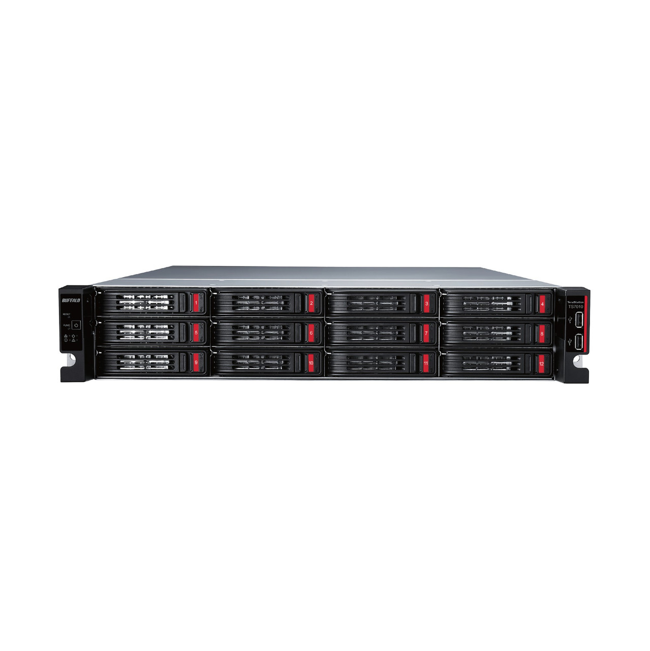 Buffalo TeraStation TS71210 NAS Rack (2U) Intel® Xeon® 16 GB DDR4 64 TB HDD Black, Gray - TS71210RH6404