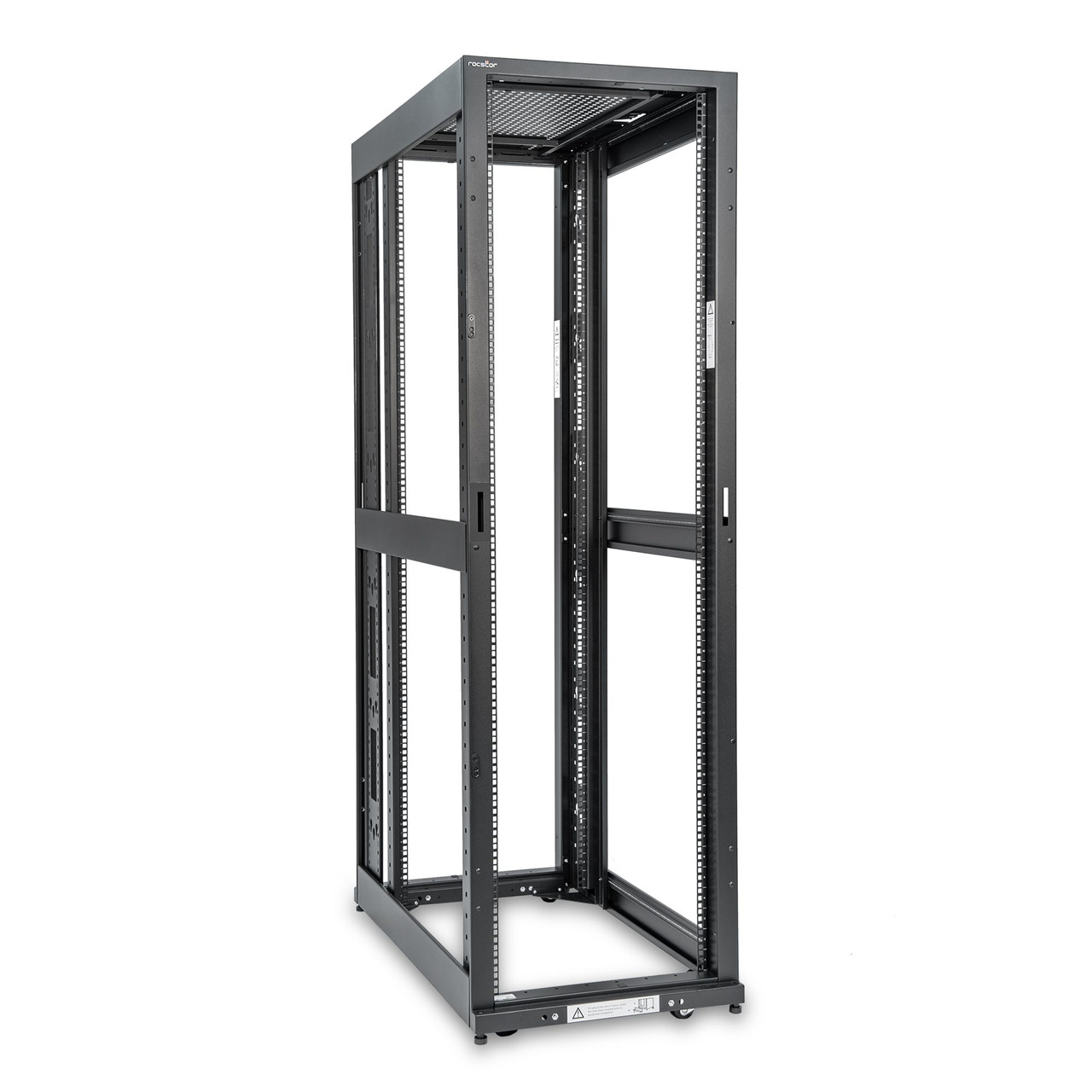 Rocstor Y10E037-B1 rack cabinet 42U Freestanding rack Black
