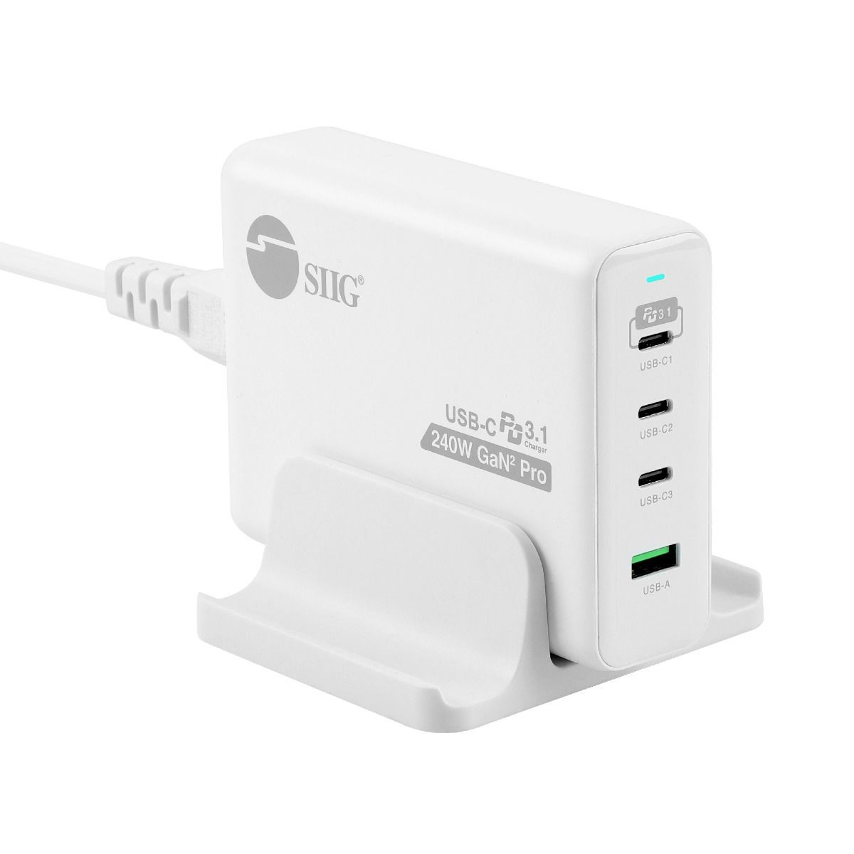 Siig AC-PW1X11-S1 mobile device charger Universal White Fast charging Indoor