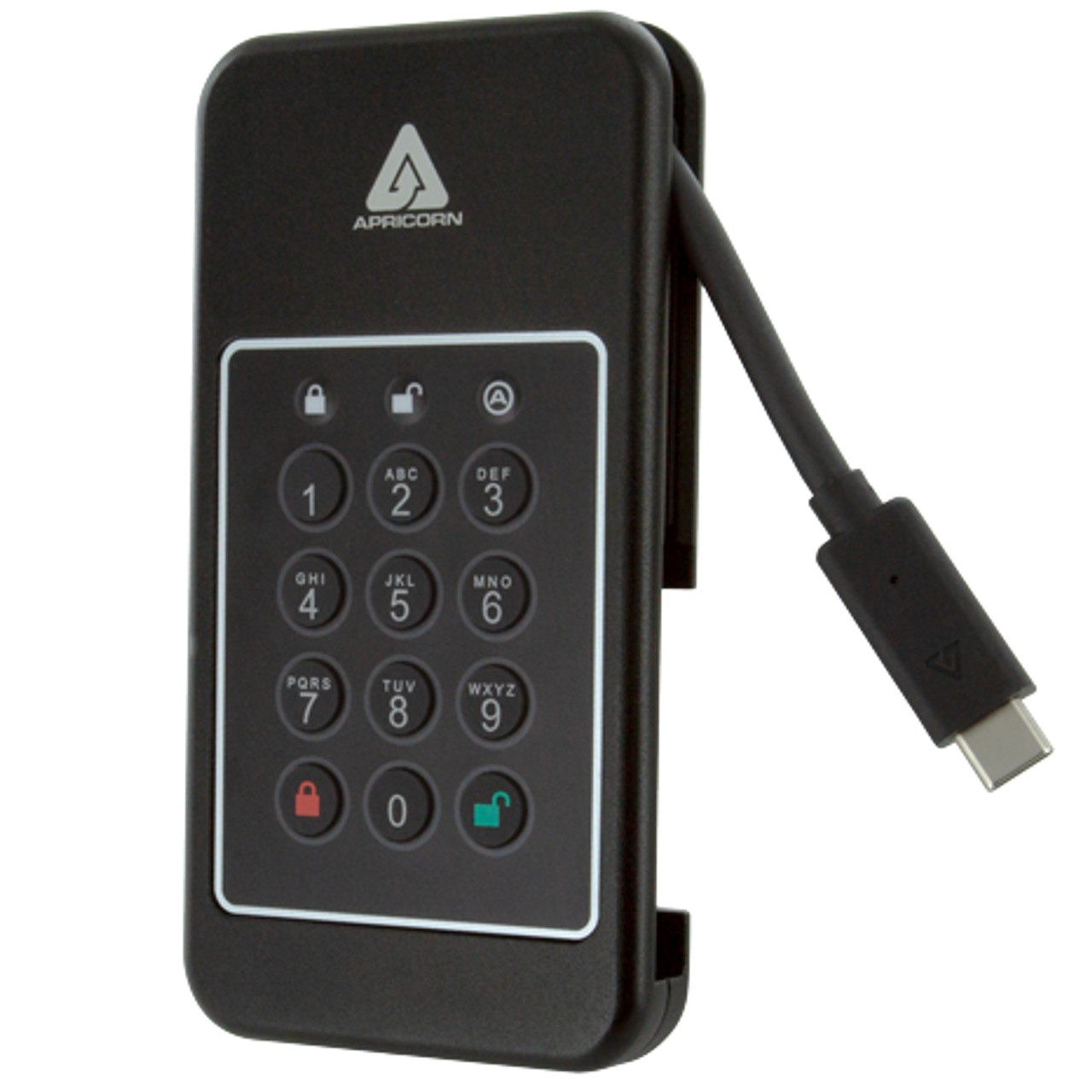 Apricorn Aegis NVX 2 TB USB Type-C 3.2 Gen 1 (3.1 Gen 1) Black - ANVX-2TB