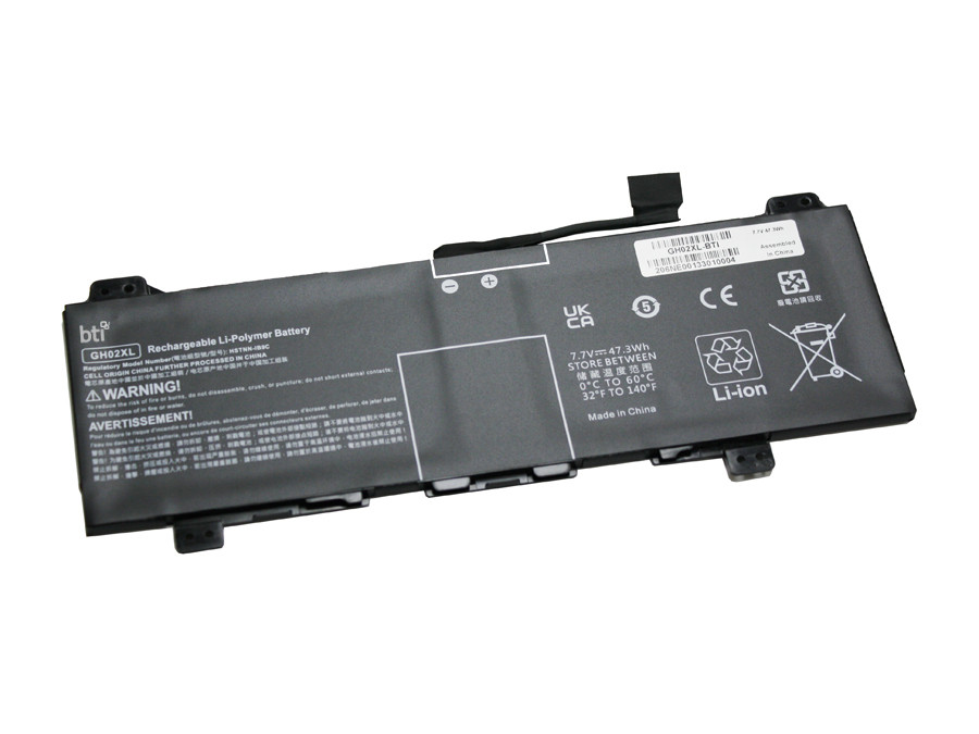 BTI GH02XL- industrial rechargeable battery Lithium-Ion (Li-Ion) 6000 mAh 7.7 V - GH02XL-BTI