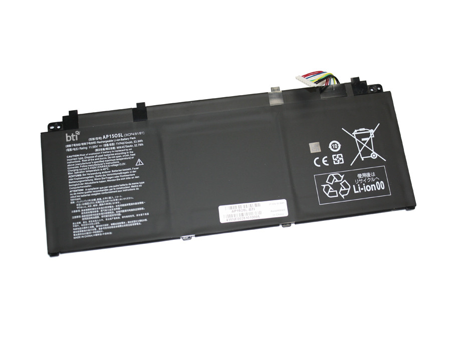 BTI AP15O5L- industrial rechargeable battery Lithium-Ion (Li-Ion) 4570 mAh 11.55 V - AP15O5L-BTI