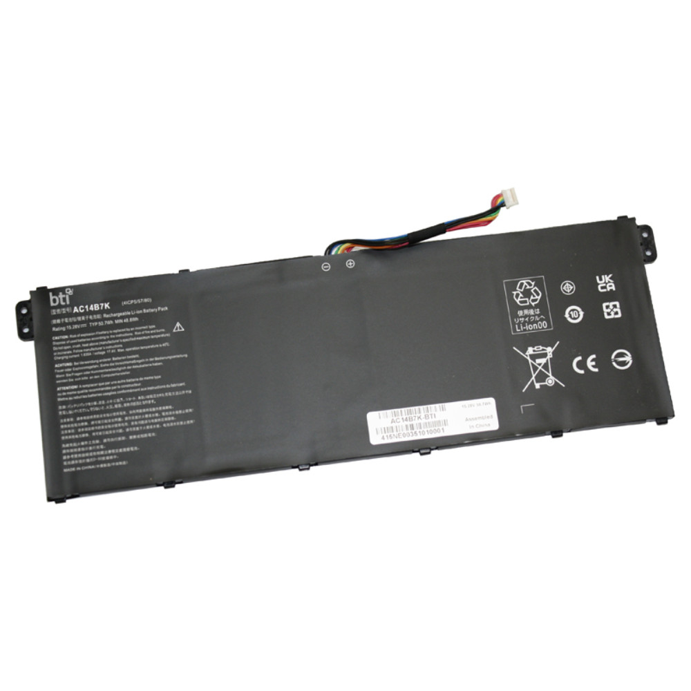 BTI AC14B7K- industrial rechargeable battery Lithium-Ion (Li-Ion) 3320 mAh 15.25 V - AC14B7K-BTI