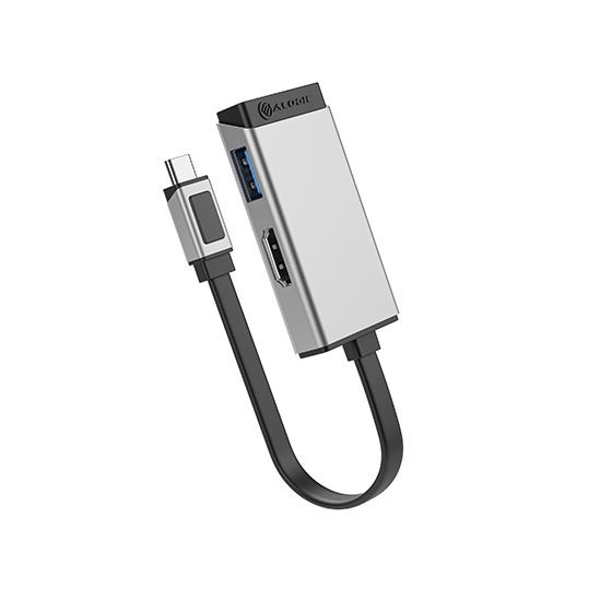 ALOGIC ULCHDA-SGR USB graphics adapter 4096 x 2160 pixels Black, Silver