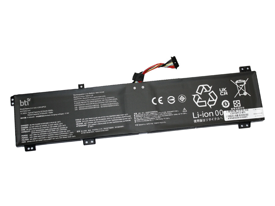 BTI L20M4PC2- industrial rechargeable battery Lithium-Ion (Li-Ion) 5210 mAh 15.36 V - L20M4PC2-BTI