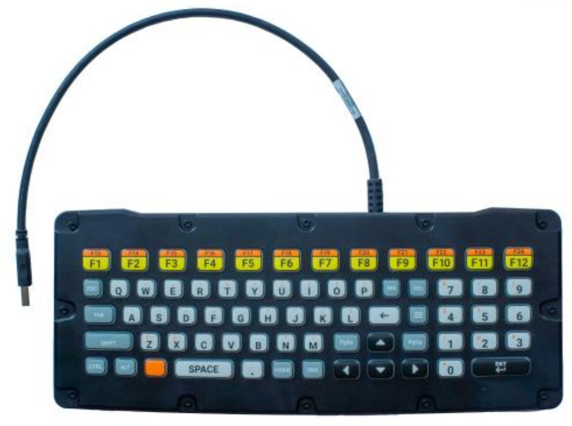 Zebra KYBD-QW-ET-S-1 mobile device keyboard QWERTY English USB Multicolor