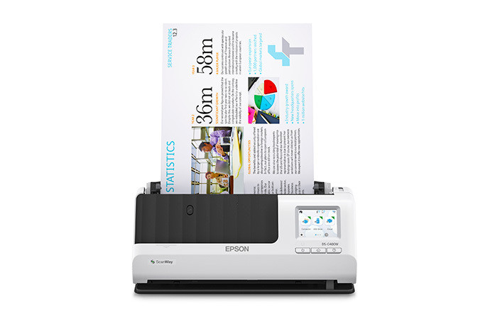 Epson DS-C480W Sheet-fed scanner Black, Gray - B11B269202