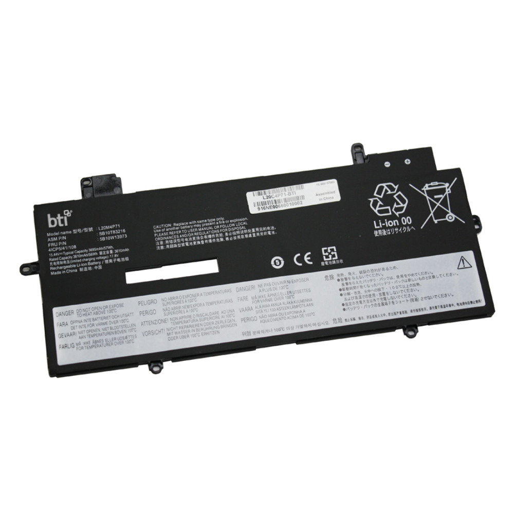BTI L20C4P71- industrial rechargeable battery Lithium-Ion (Li-Ion) 3600 mAh 15.4 V - L20C4P71-BTI