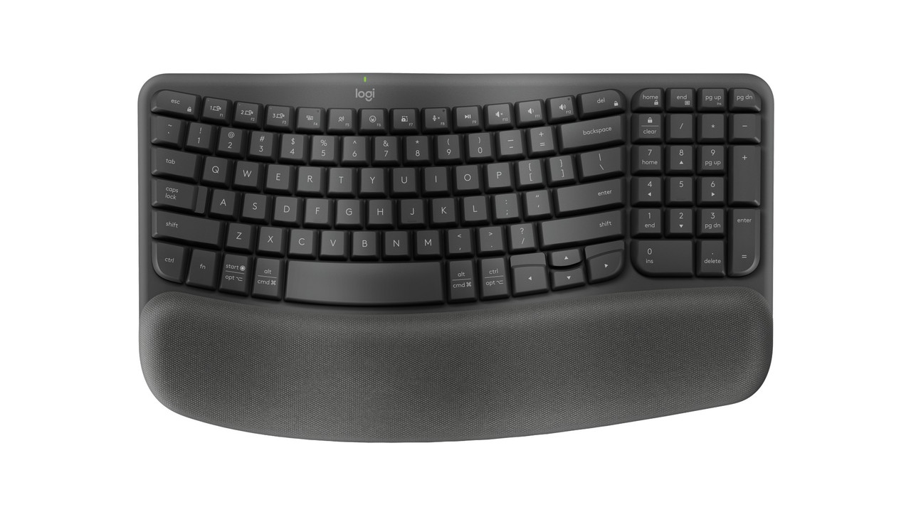 Logitech Wave Keys keyboard Universal RF Wireless + Bluetooth QWERTY English Graphite - 920-011898