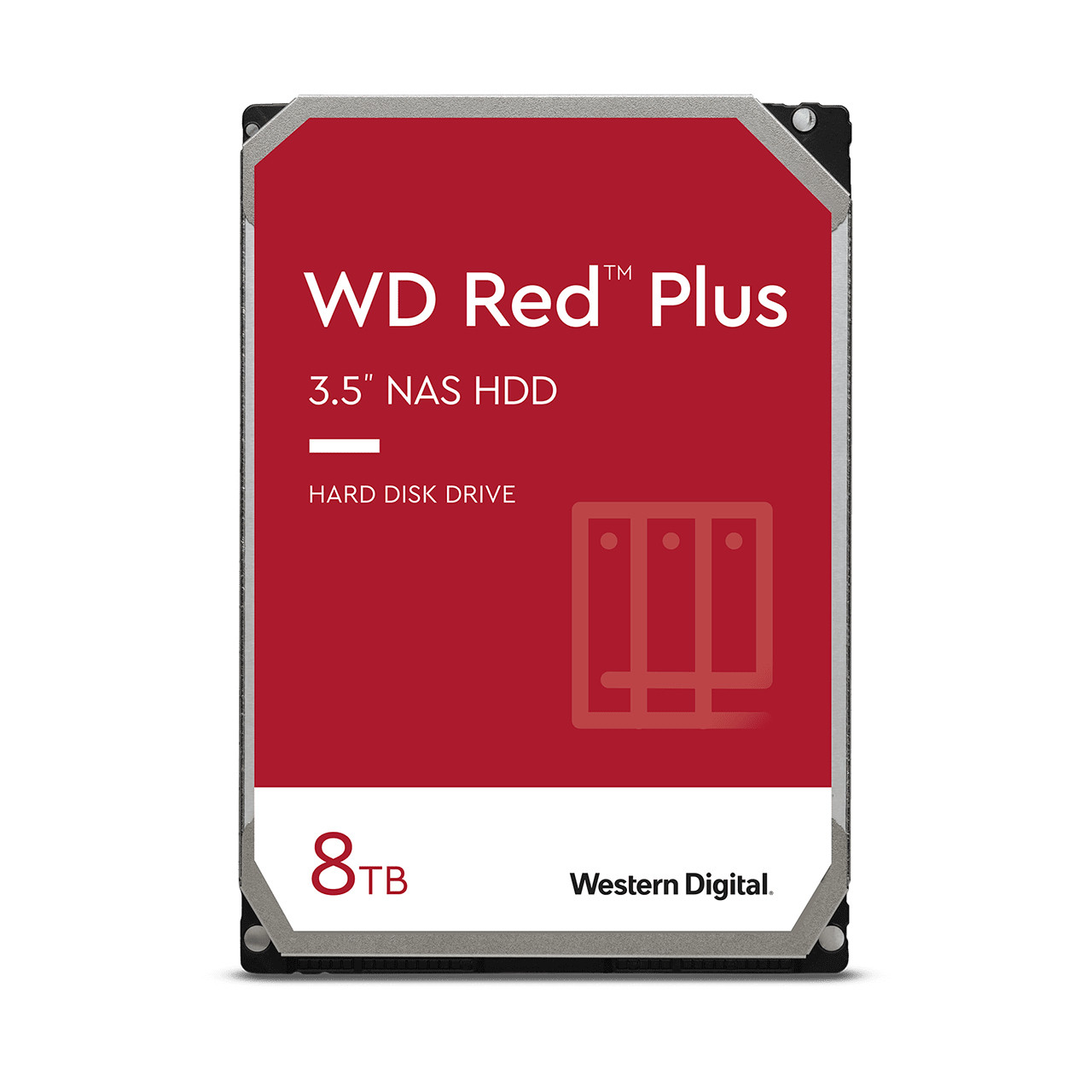 Western Digital Red Plus internal hard drive 8 TB 5640 RPM 256 MB 3.5" Serial ATA III - WD80EFPX