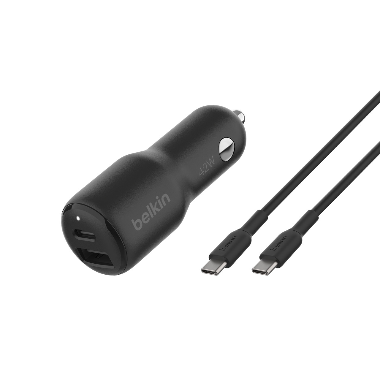 Belkin BoostCharge Smartphone, Tablet Black Cigar lighter Fast charging Indoor - CCB005BT1MBK-B6