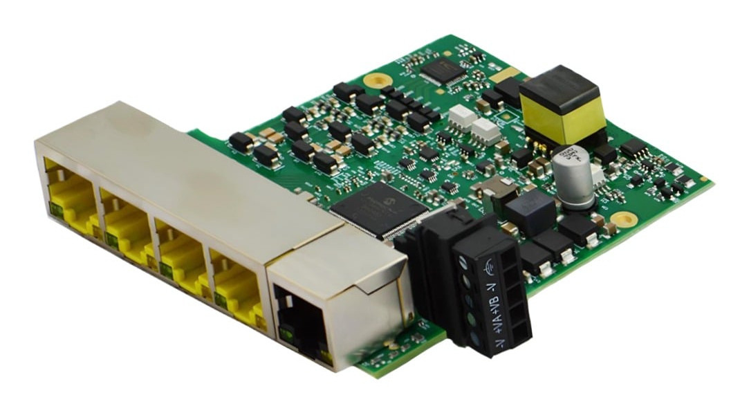 Brainboxes SW-135 network switch Unmanaged Fast Ethernet (10/100) Power over Ethernet (PoE) Green