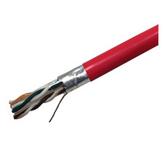 Weltron 1000 ft. CAT6 550 MHz STP networking cable Red 12000" (304.8 m) U/FTP (STP) - T2404L6SH-RD