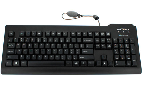 Seal Shield SSKSV208BEFL keyboard Universal USB AZERTY Belgian Black