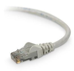 Belkin CAT6 Snagless Patch Cable 25 ft networking cable Gray 300" (7.62 m) - TAA980-25-GRY-S