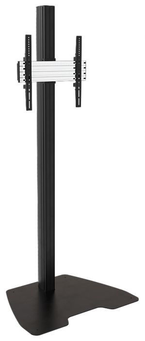 Atdec ADBS-1-4FBB monitor mount / stand Black, Silver Floor