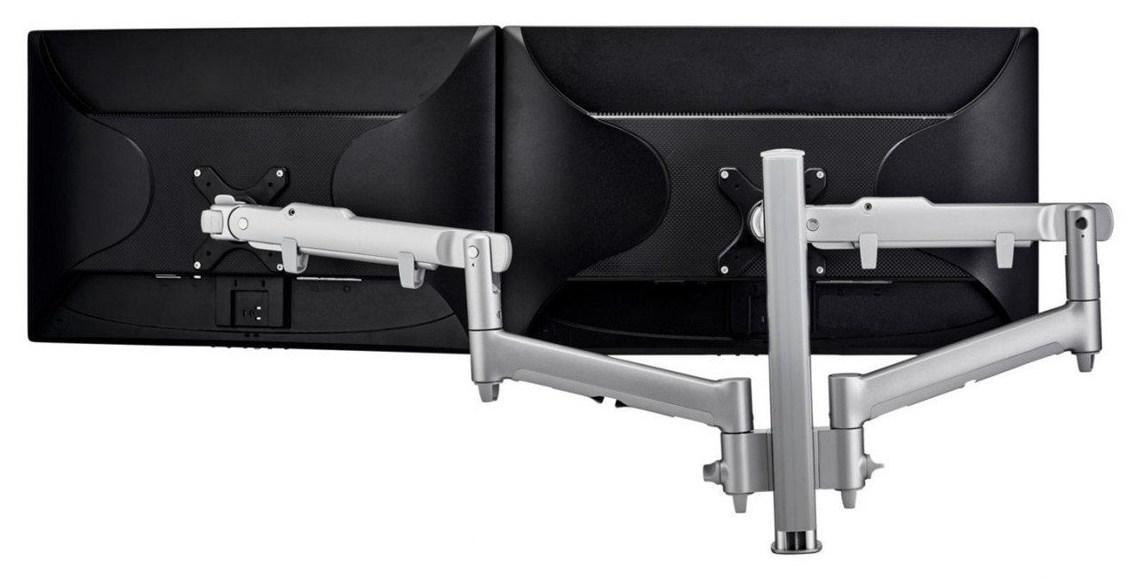 Atdec AWMS-2-D40-F-S monitor mount / stand 27" Silver Desk