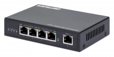 Intellinet 561617 network extender Network transmitter Black 10, 100, 1000 Mbit/s
