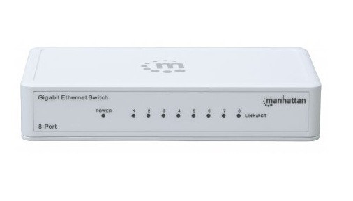Manhattan 560702 network switch Gigabit Ethernet (10/100/1000) White
