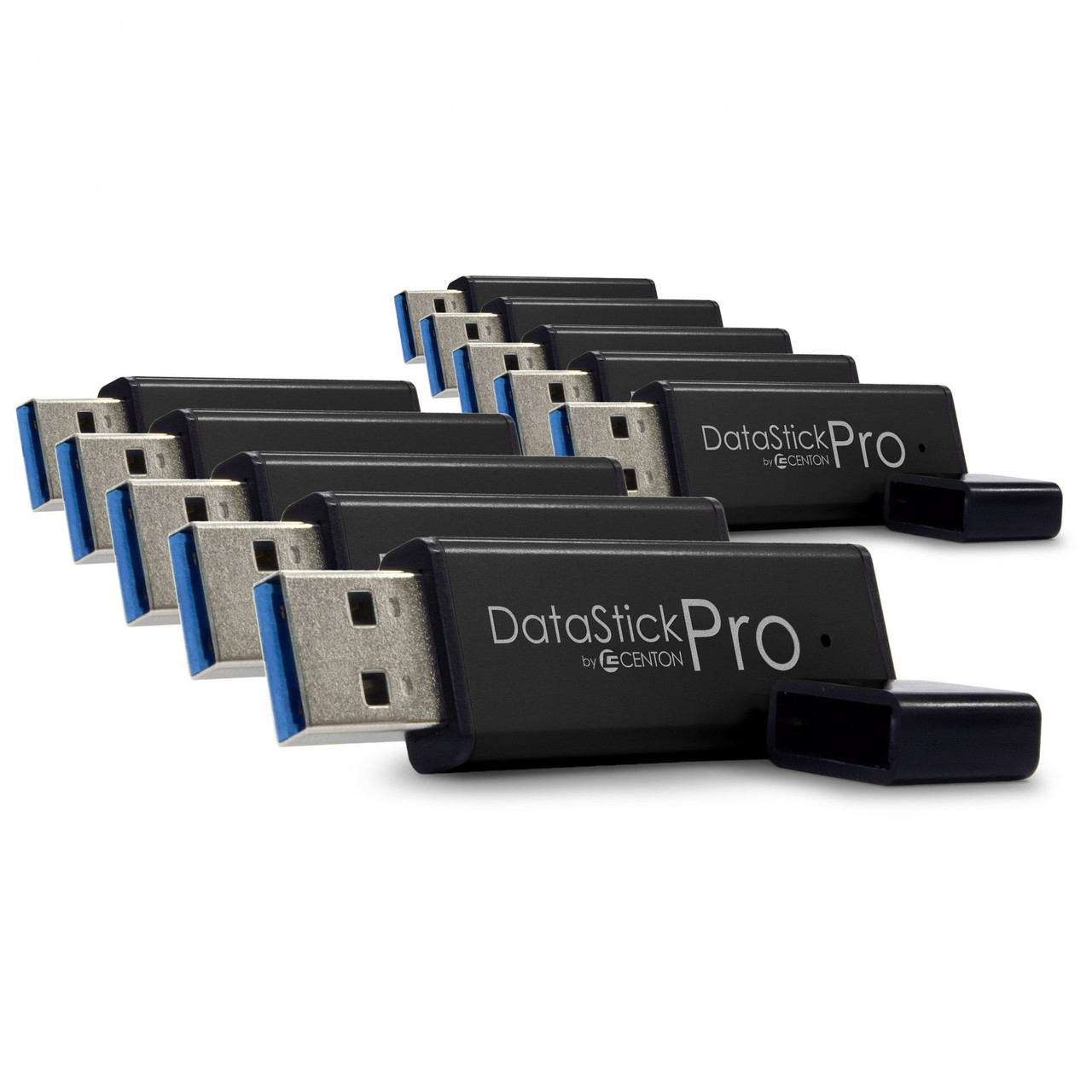 Centon 8GB USB 3.0 10 PACK USB flash drive USB Type-A 3.2 Gen 1 (3.1 Gen 1) Black - S1-U3P6-8G-10B