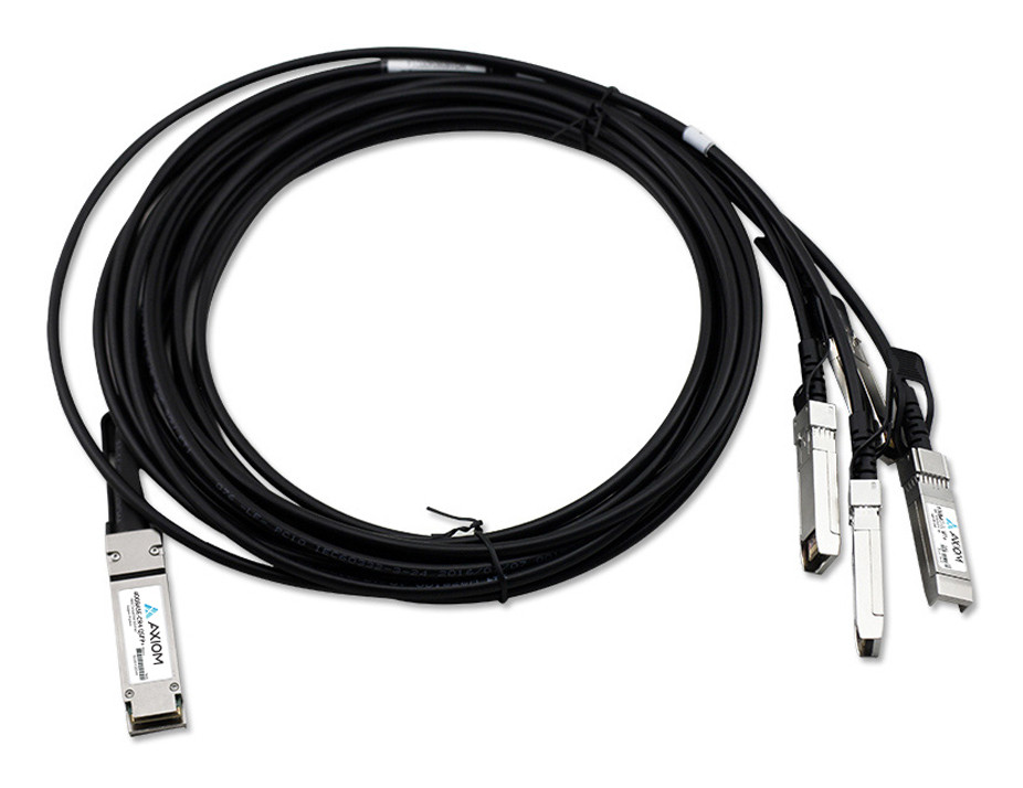 Axiom 40G-QSFP-4SFP-C-0101-AX InfiniBand/fibre optic cable 39.4" (1 m) QSFP+ 4 x SFP+ Black