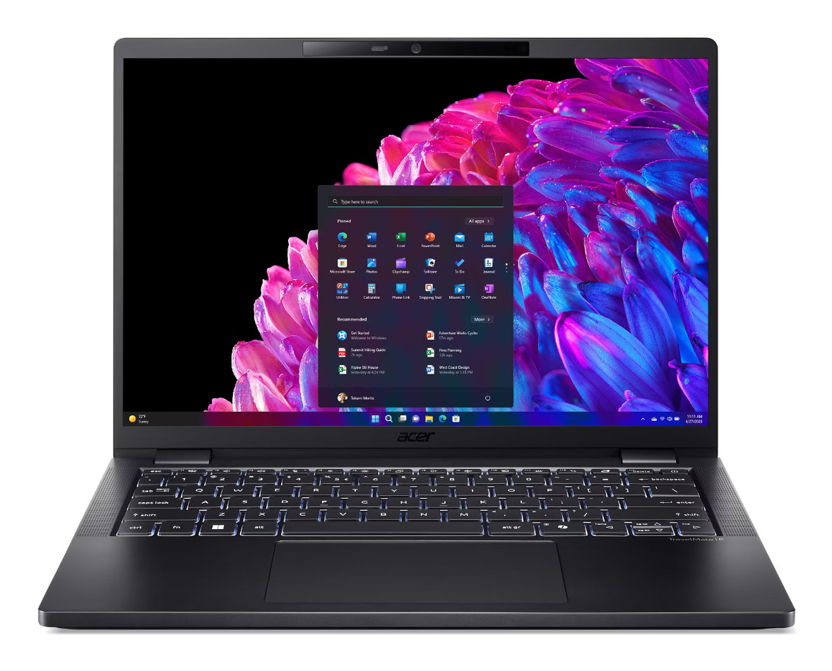 Acer TravelMate P6 TMP614-73T-78TG Intel Core Ultra 7 165H Laptop 14" Touchscreen WUXGA 32 GB LPDDR5x-SDRAM 1 TB SSD Wi-Fi 7 (802.11be) Windows 11 Pro Black - NX.B5QAA.003