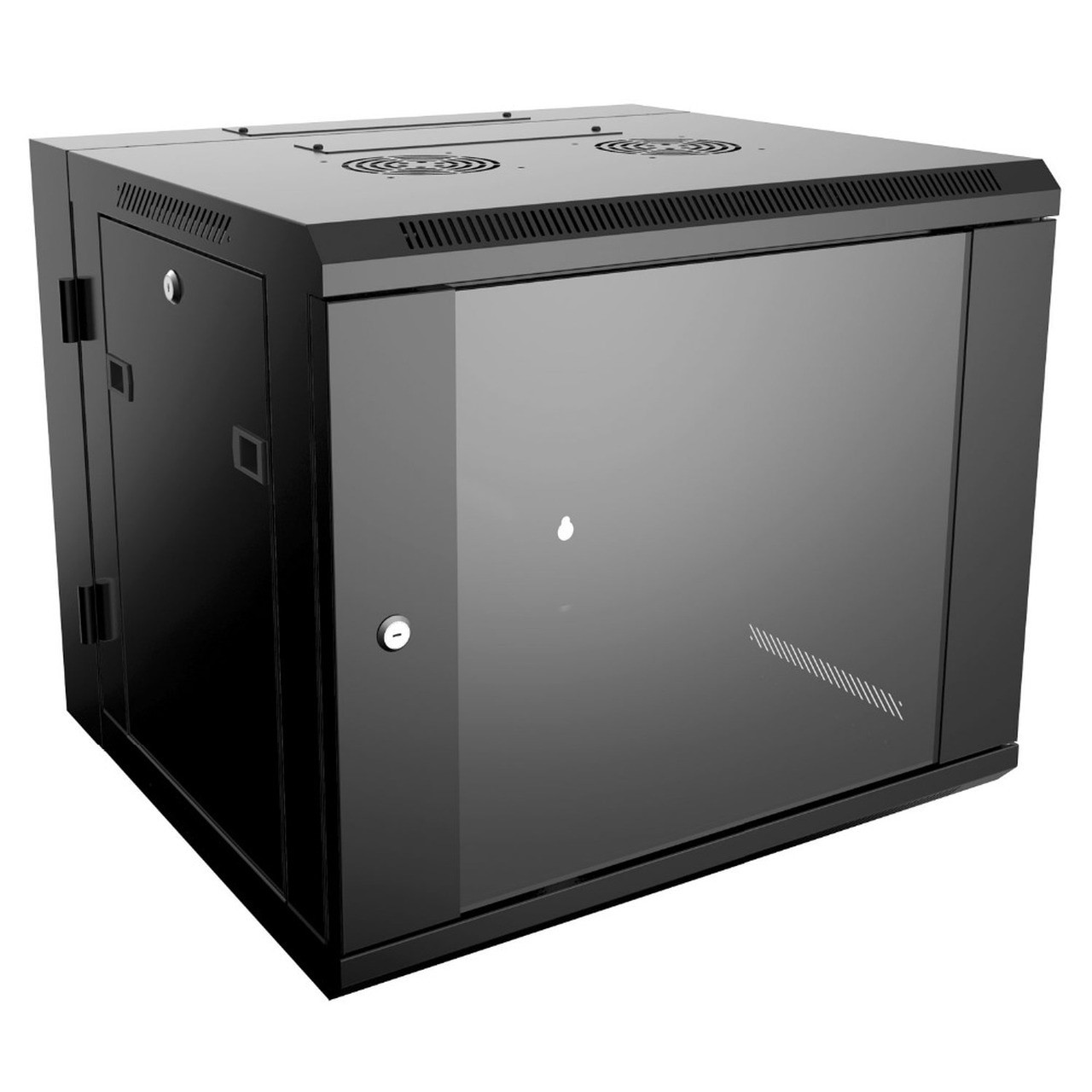 4XEM 4XRACK9UD rack cabinet 9U Wall mounted rack Black