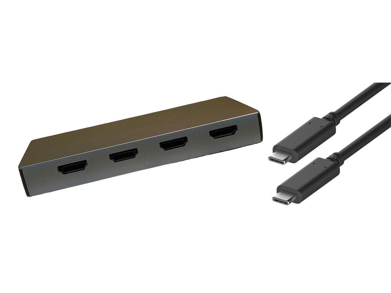4XEM 4XUSBCHUB09 notebook dock/port replicator Wired USB 3.2 Gen 1 (3.1 Gen 1) Type-C Gray