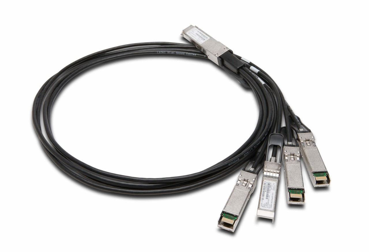 Juniper JNP-100G-4X25G-3M InfiniBand/fibre optic cable 118.1" (3 m) QSFP28 SFP28 Black