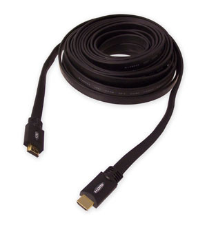 Siig Flat -10M HDMI cable 393.7" (10 m) HDMI Type A (Standard) Black - CB-HM0312-S1