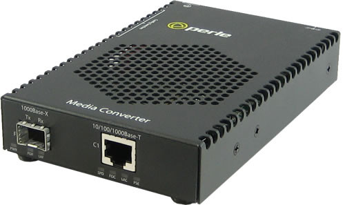Perle S-1110PP-SFP-XT network media converter 1000 Mbit/s Multi-mode, Single-mode Black - 5090660