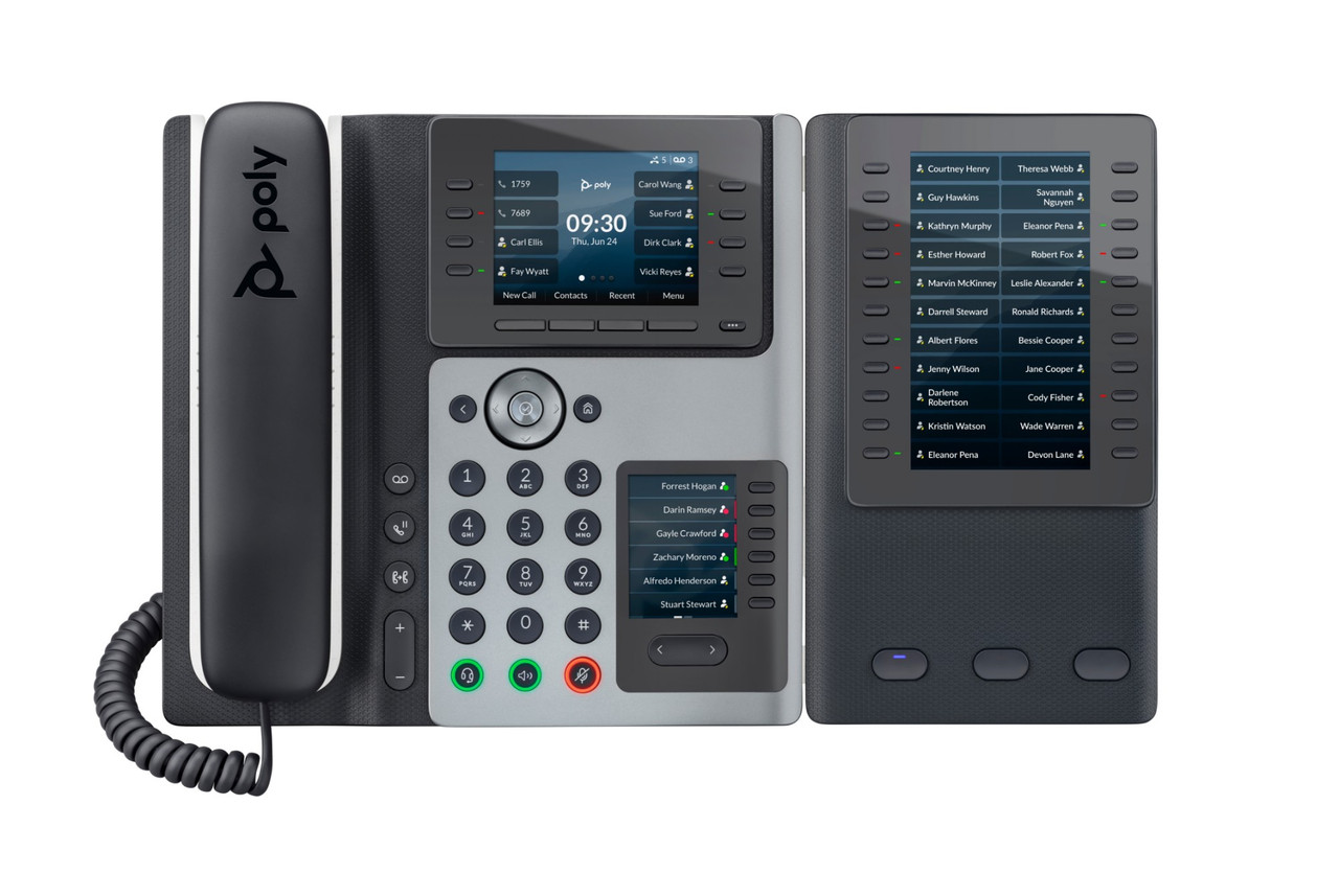 HP Poly Edge E450 IP Phone and PoE-enabled GSA/TAA - 8F3G9AA