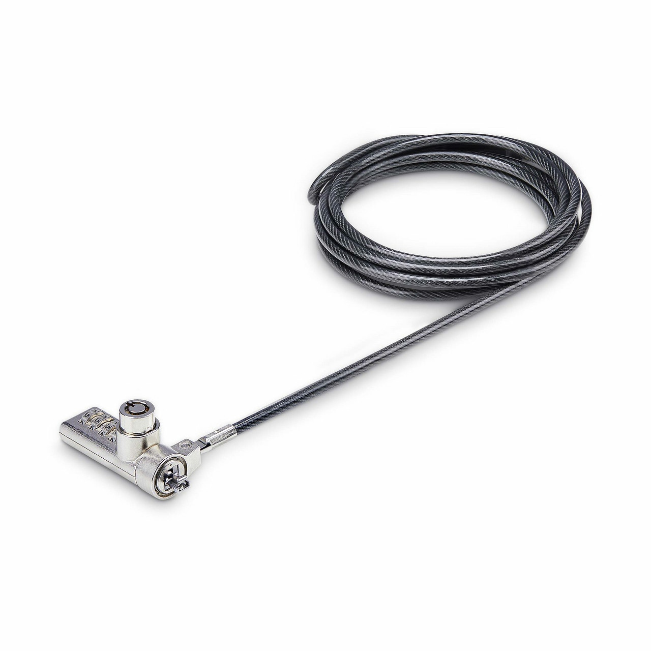 StarTech.com DUALKA10-LAPTOP-LOCK cable lock Black, Steel 78.7" (2 m)