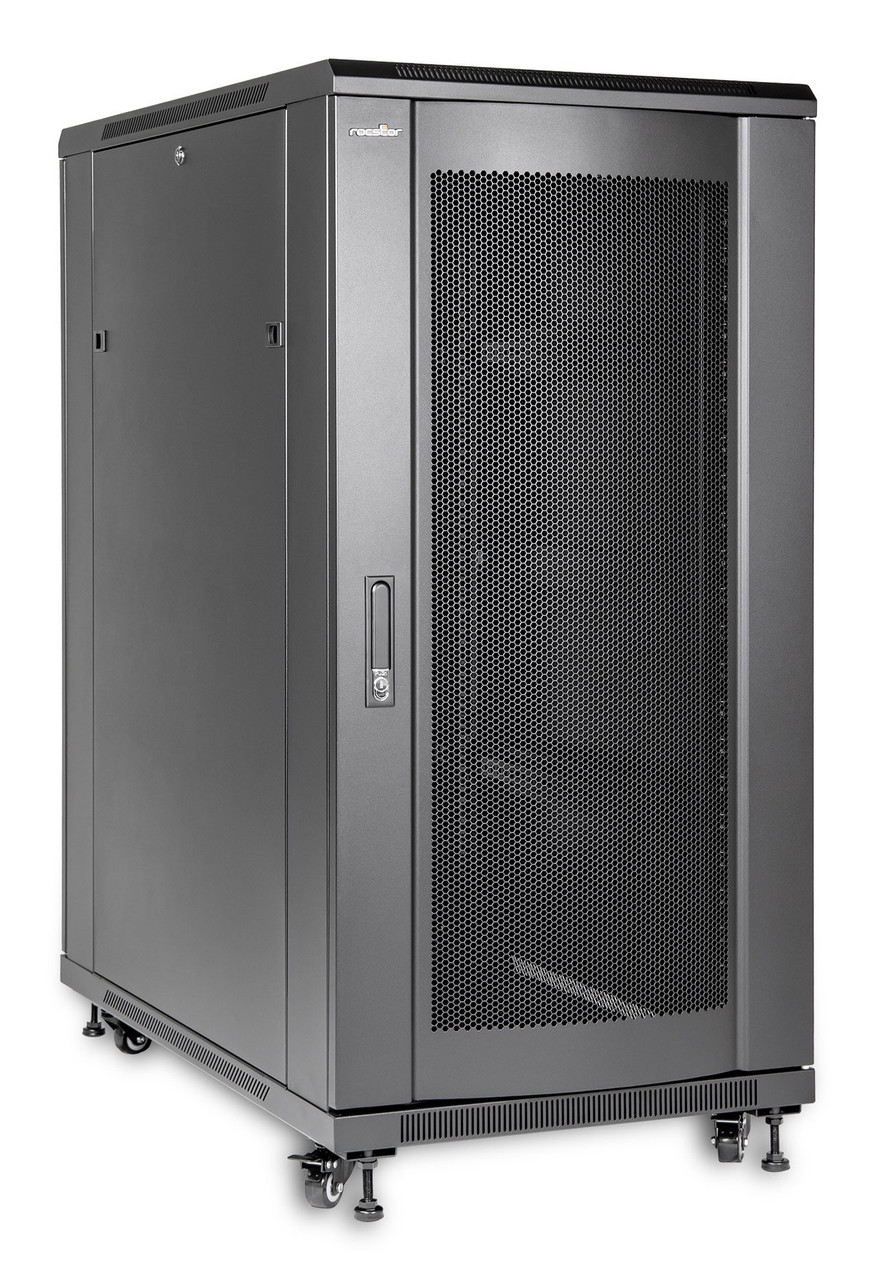 Rocstor Y10E064-B1 rack cabinet 25U Freestanding rack Black