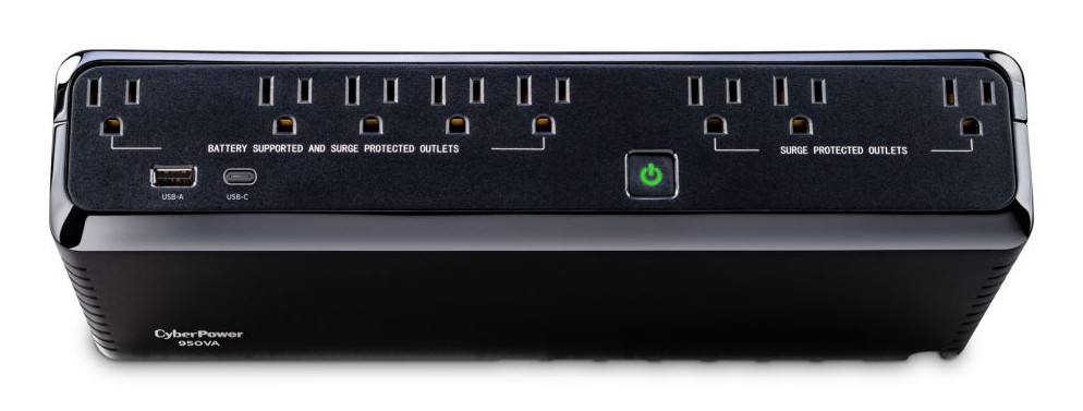 CyberPower Standby uninterruptible power supply (UPS) Standby (Offline) 0.95 kVA 510 W 8 AC outlet(s) - SL950U