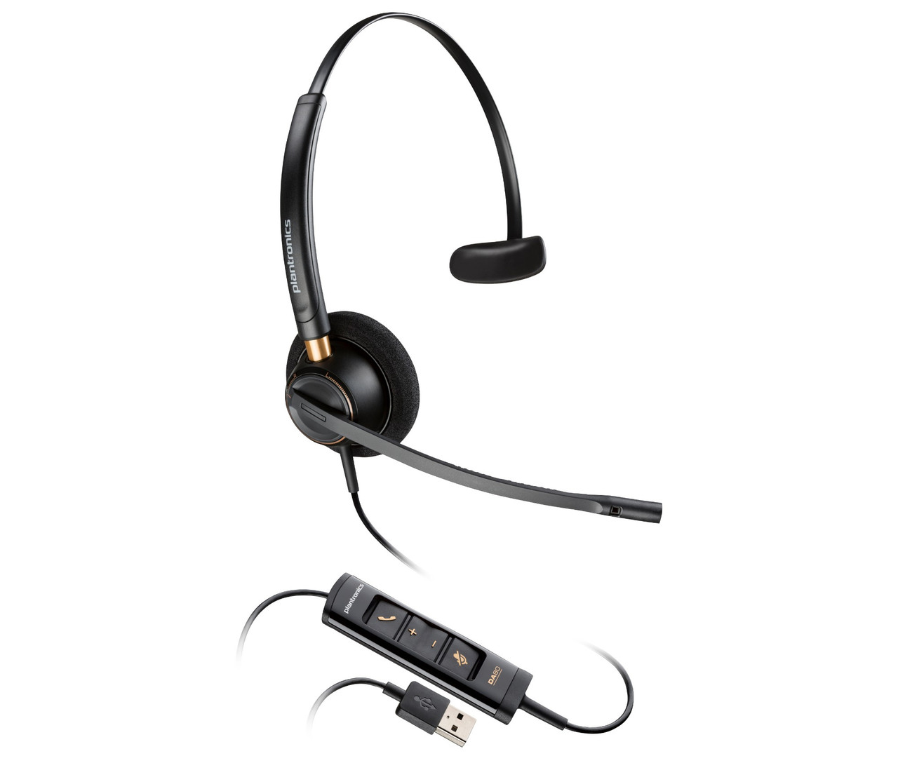 HP Poly EncorePro 515 Microsoft Teams Certified Monoaural with USB-A Headset - 783R1AA