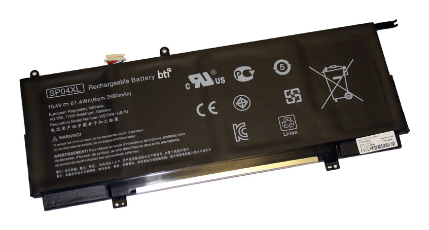 BTI SP04XL- industrial rechargeable battery Lithium-Ion (Li-Ion) 3990 mAh 15.4 V - SP04XL-BTI