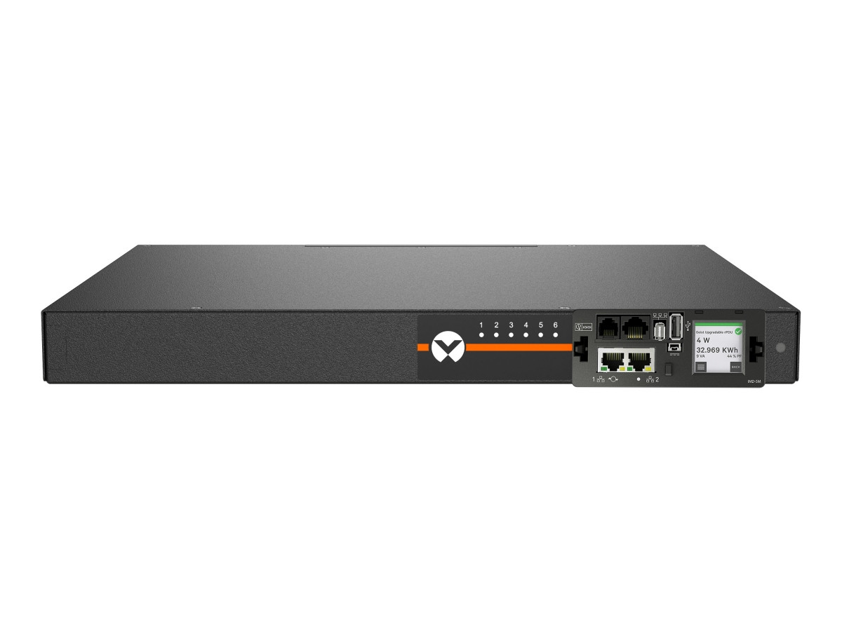 Vertiv Geist MNS5M1R5-12S203-2TL5A0H10-S power distribution unit (PDU) 12 AC outlet(s) 0U Black - VP5N21A1