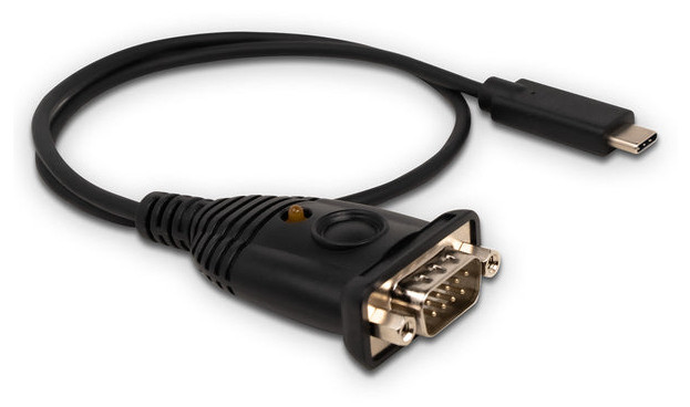 iogear GUC232C cable gender changer USB-C DB-9 Black
