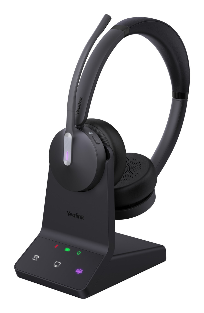 Yealink WH64 Dual Teams Headset Wireless Head-band Office/Call center USB Type-C Bluetooth Black - 1208674