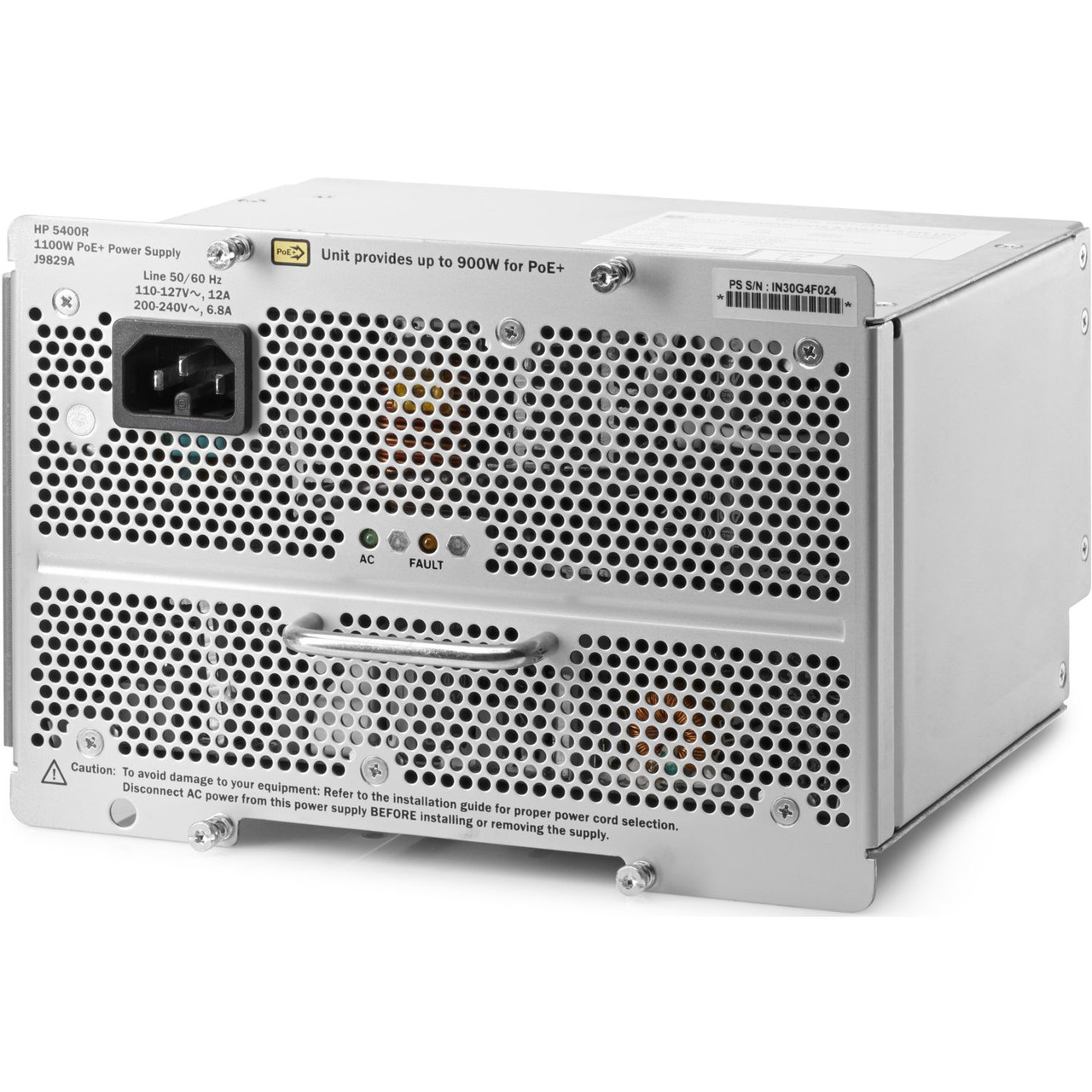 HPE Aruba Networking 5400R 1100W PoE+ zl2 PS network switch component Power supply - J9829A#ABA