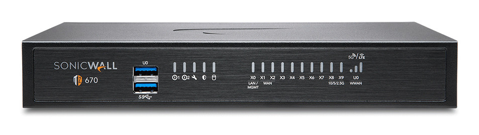 SonicWall TZ670 hardware firewall Desktop 5 Gbit/s - 03-SSC-3028
