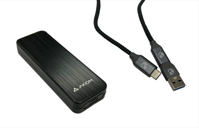 Axiom AXG103122 external solid state drive 1 TB USB Type-C 3.2 Gen 2 (3.1 Gen 2) Black