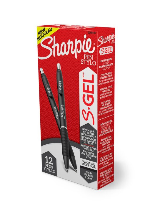Sharpie 2096149 gel pen Retractable gel pen Bold Black 12 pc(s)