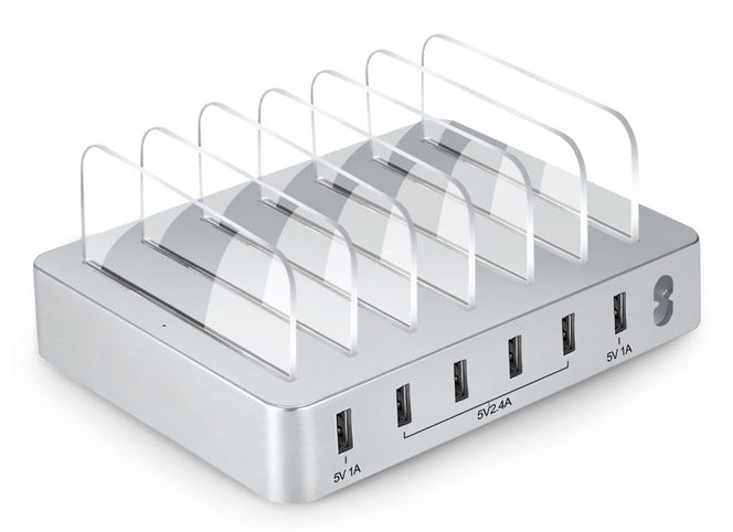 4XEM 4X6PORTUSBACS mobile device charger Universal White AC Indoor