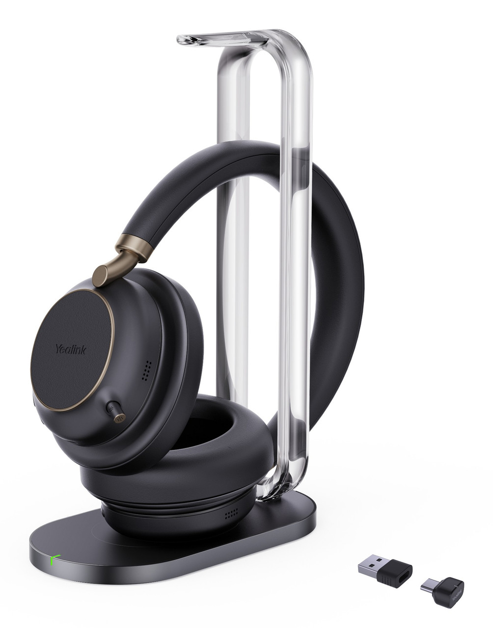 Yealink BH76 Plus + Charging Stand Teams USB-C/A Headset Wireless Head-band Calls/Music USB Type-C / USB Type-A Bluetooth Black - 1208699