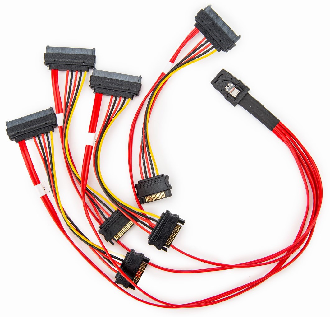 Rocstor Y10C871-RD Serial Attached SCSI (SAS) cable 19.7" (0.5 m) 6 Gbit/s Red